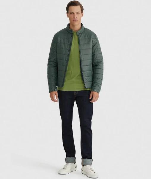 Oxford Beck Eco Filling Puffa Jacket in Green, Size XXL