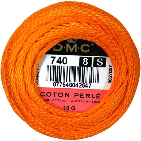 DMC Pearl Cotton Ball Size 8 87yd Tangerine