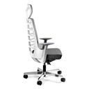 Desky Pro Ergonomic Chair with Headrest - White