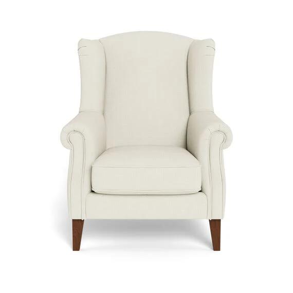 Classic Wing Fabric Armchair White by Freedom