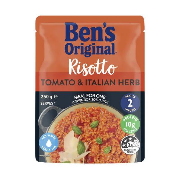 Ben's Original Rice Risotto Tomato and Italian Herb Pouch 250g