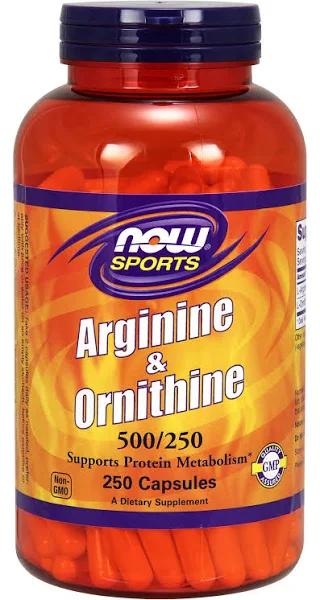 Now Foods Arginine & Ornithine 500/250 Capsules 250