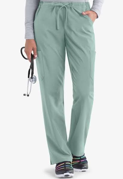 Easy Stretch by Butter-Soft Eden Women's 4-Pocket Drawstring Scrub Pants - Tall in Wintergreen | Size XXS Polyester/spandex