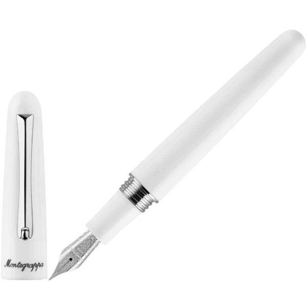 Montegrappa Elmo 01 Frost Fountain Pen, Stainless Steel, ISEOR-AW (Nib: Stub 1.1)