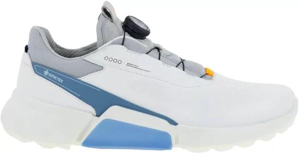 The House of Golf | ECCO 2023 Biom Hybrid 4 Boa Golf Shoes White/Retro Blue / EU 43 / Regular