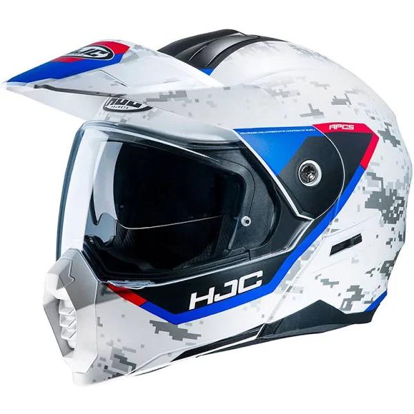 HJC C80 - Bult White/Red/Blue Motorcycle Helmet