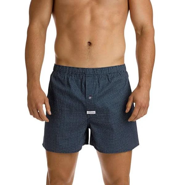 Mitch Dowd - Coby Navy Printed Soft Wash Boxer