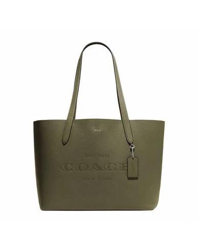 Coach Outlet Cameron Tote Silver/Olive Drab