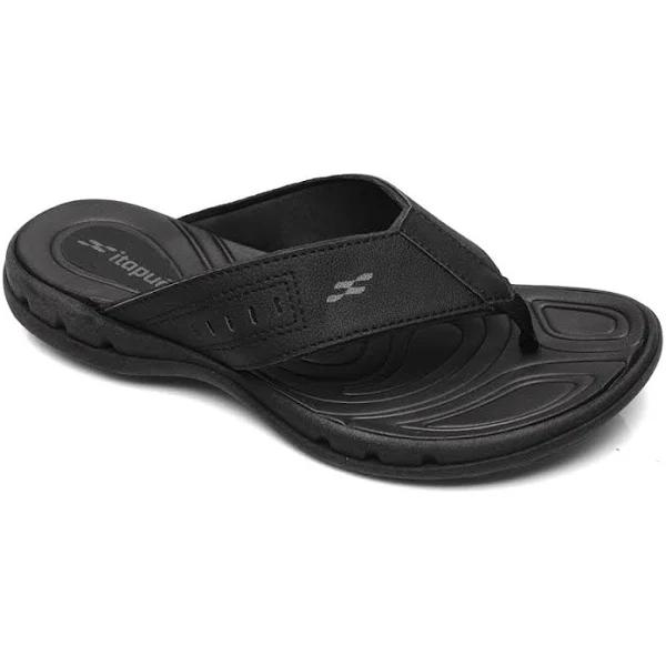 Itapua Marty Mens Comfortable Thongs Sandals Made in Brazil Black 9 AUS or 43 EUR