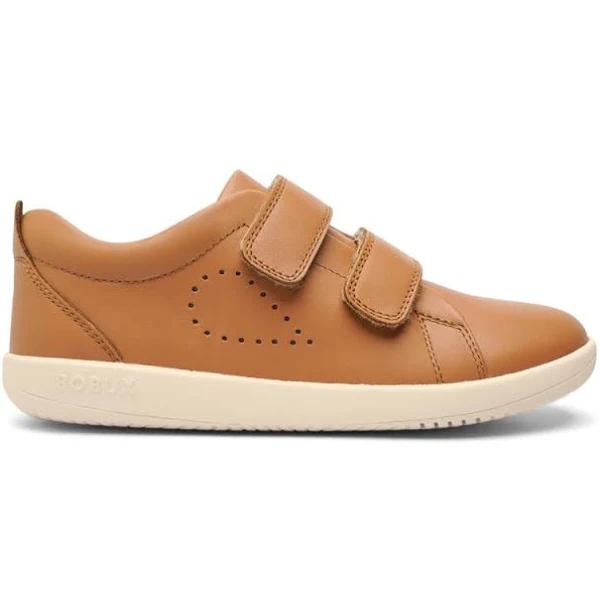 Bobux KP Grass Court Jnr Caramel Leather Flat Shoes Caramel Caramel Girls Shoes Kids Shoes