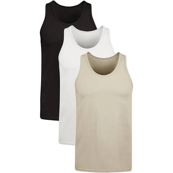 Hanes Men's Originals Stretch Cotton Pack, Moisture-wicking Tank Tops, Tagless, 3-Pack