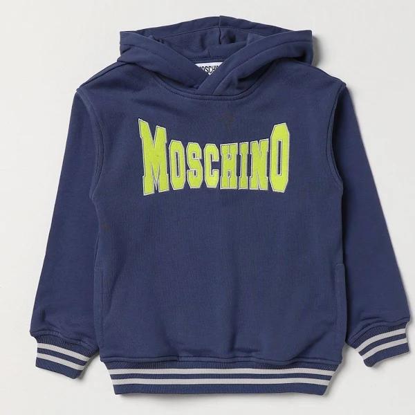 Moschino College Logo Sweatshirt 10 Navy Blue AU716258