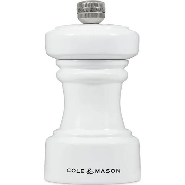 Cole & Mason Hoxton White Gloss Pepper Mill Grinder 104mm