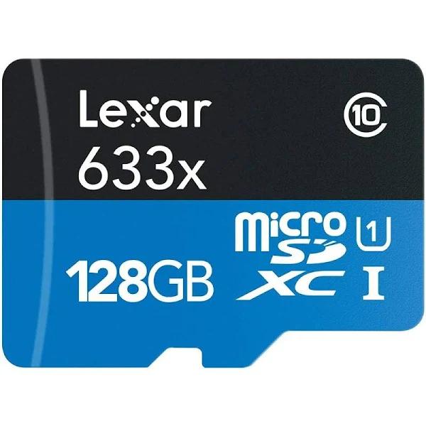 Lexar High Performance 128GB 633x microSDXC UHS-I Card