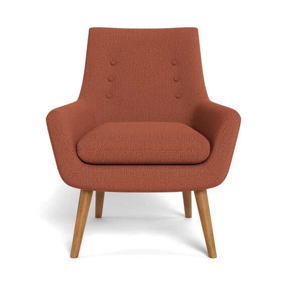 Retro Fabric Occasional Armchair Indian Red by Freedom