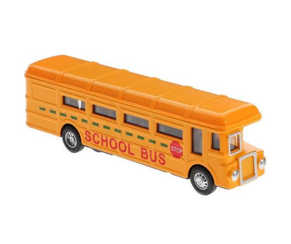 Kids School Bus Model Display School Bus Toy Simulation Bus Toy Household Ornament