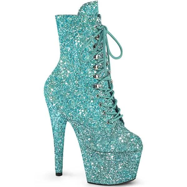 Pleaser ADORE-1020GWR Turquoise Glitter Size 12