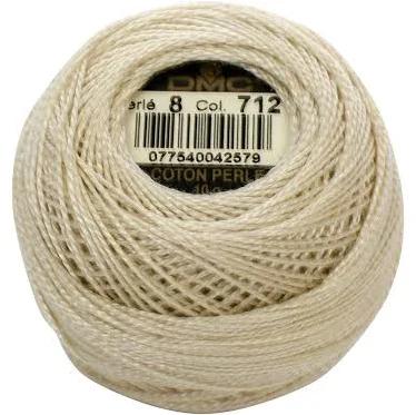 DMC Pearl Cotton Ball Size 8 87yd-Cream -116 8-712