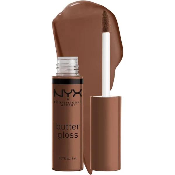 NYX Professional Makeup Butter Gloss Lip Gloss - Fudge Me-Brown