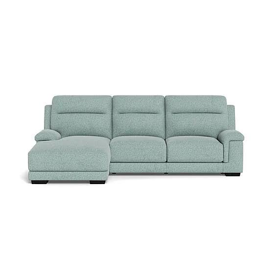 Barret Fabric Electric Recliner Modular Sofa Baby Blue by Freedom