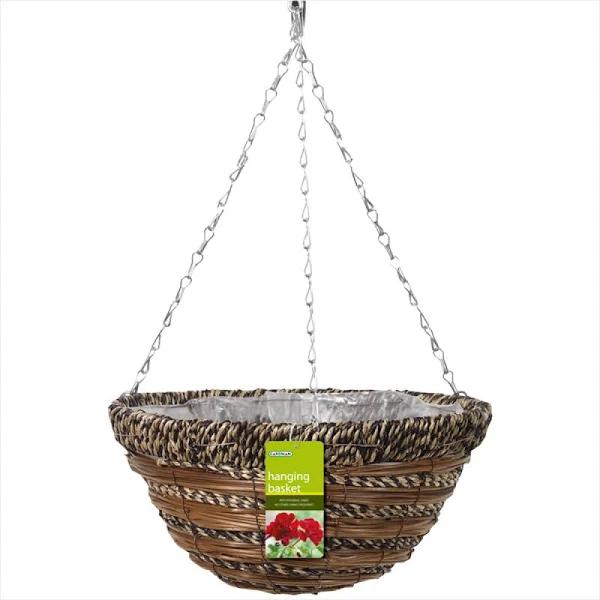 Gardman 35cm Sisal and Fern Hanging Basket