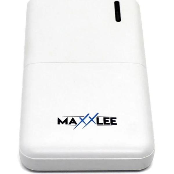 Maxxlee 10000mAh Power Bank Dual USB Output White