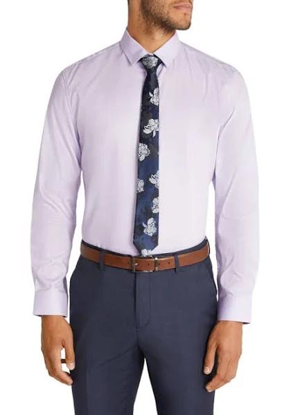 Connor London Slim Dress Shirt Light Purple L