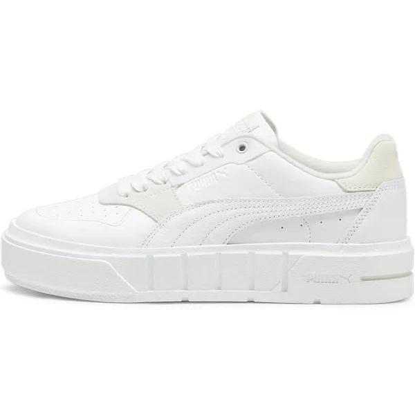 Cali Court PureLuxe Women's Sneakers in White/Vapor Gray, Size 10.5, Textile by Puma