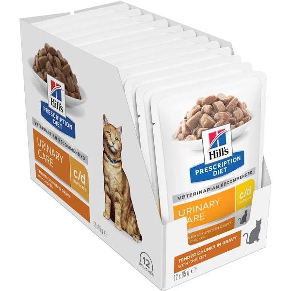 Hills Prescription Diet C/D Chicken Cat Food 85gx12