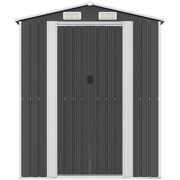 Garden Shed Anthracite 192x689x223 cm Galvanised Steel