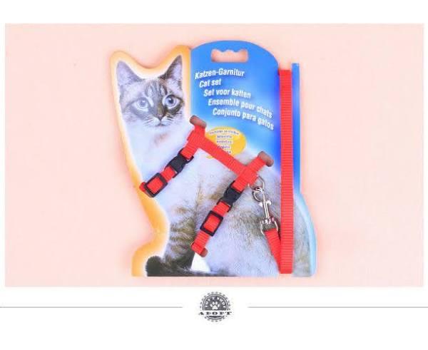 OliandOla Pet Cat Kitten Puppy Adjustable Harness Lead Leash Collar Belt Safety H Shape