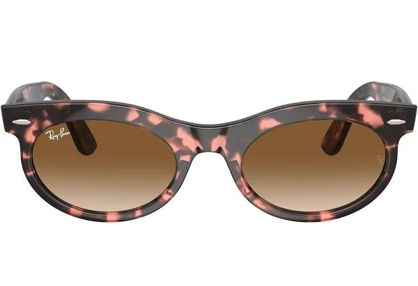 Ray Ban Wayfarer 53mm Oval Sunglasses Havana Pink