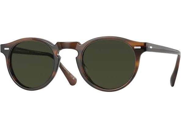 Oliver Peoples Gregory Peck Phantos Sunglasses Dark Tortoise