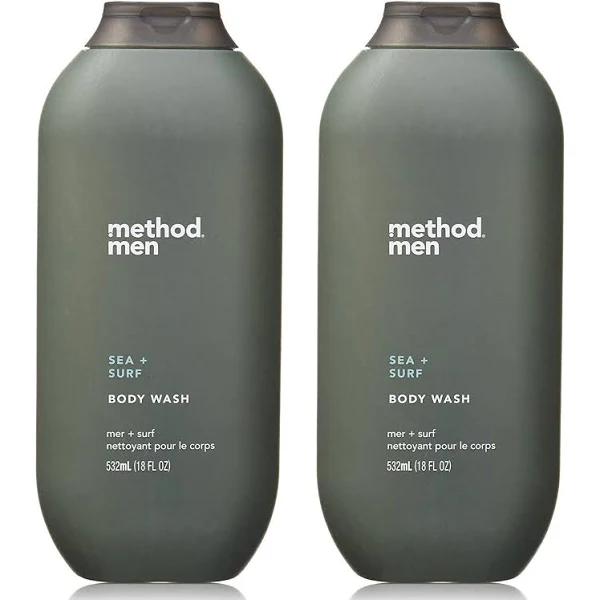 Method Men Body Wash Sea and Surf 18 fl oz -2-PACK