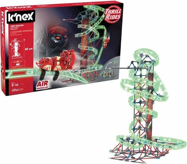 K'NEX THRILL Rides Web Weaver Roller Coaster Building Set