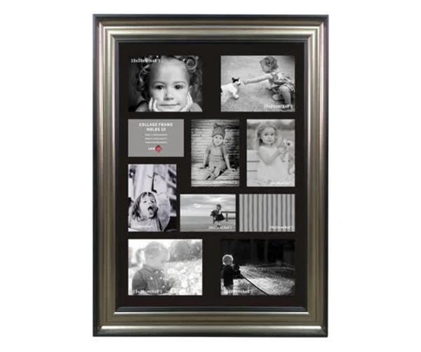 Collage Portrait Picture Frame 10 Openings (4 Pack) Multi Frame Wall Hung Display