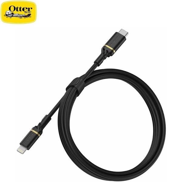 OtterBox Fast Charge&Data Transfer Cable Lightning to USB-C 1m Shimmer 78-52551 Black