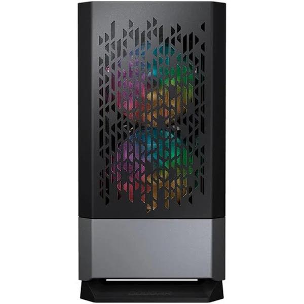 Cougar MG140 Air RGB Tempered Glass Compact Mini Tower Micro-ATX Case - Black, CGR-5JM8B-AIR-RGB Computer Cases (PC Cases)