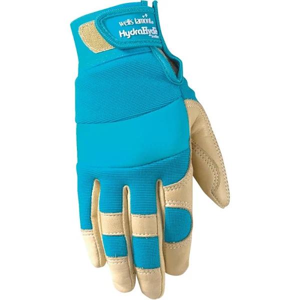 Wells Lamont 3204-S Work Gloves, Women's, S, Spandex Back, Blue/White