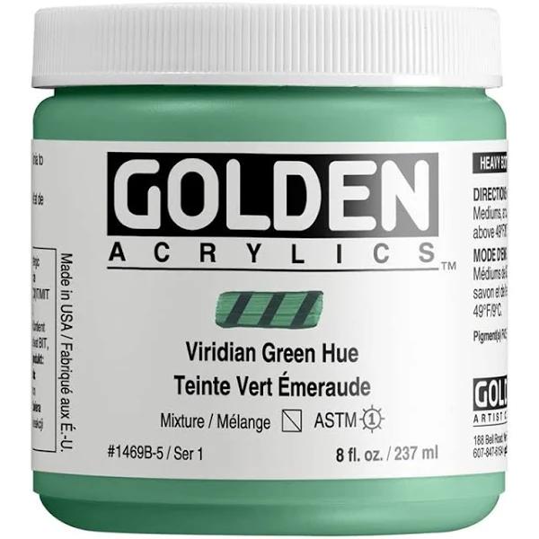 Golden Heavy Body Acrylic 237ml Viridian Green Hue