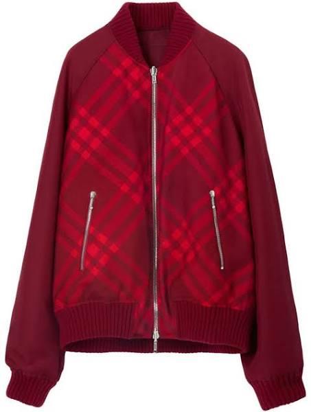 Burberry Check Reversible Bomber Jacket