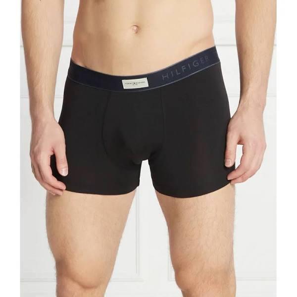 Tommy Hilfiger Trunks with Logo Waistband in Black