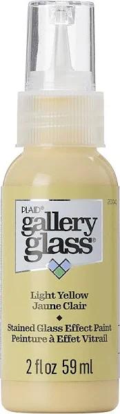 FolkArt Gallery Glass Paint 2oz - Light Yellow