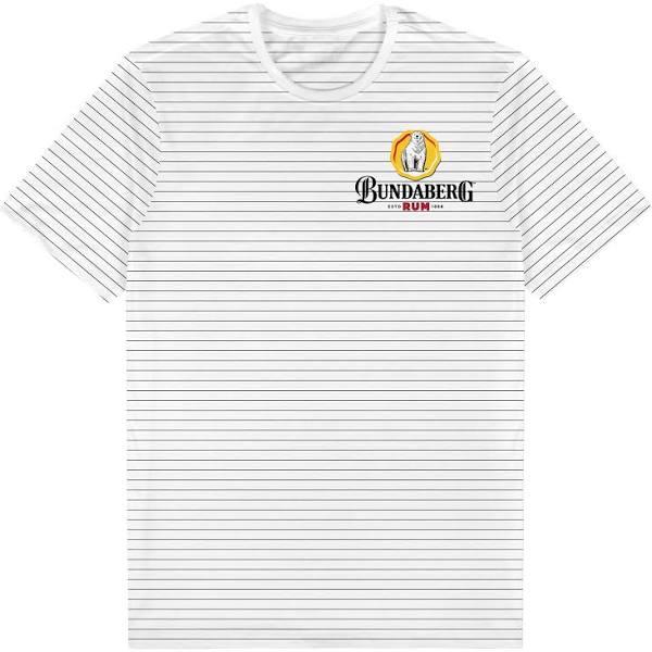 Bundy Bundaberg Rum Striped Tee T-Shirt