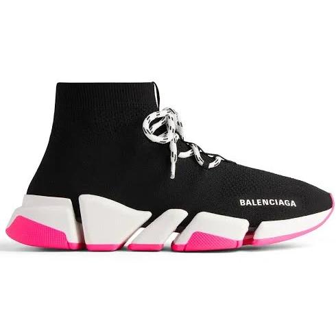 Balenciaga Speed 2.0 Lace-up Recycled Knit Sneaker - Black - Woman - 41 - Polyester, Elastane