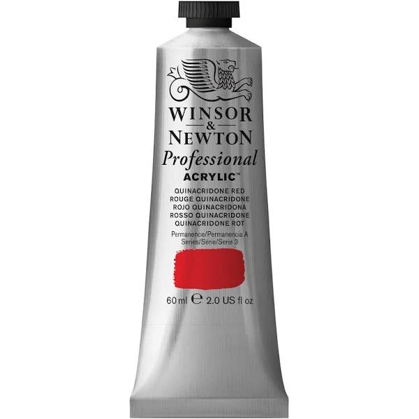 Winsor & Newton : Professional Acrylic Paint : 60ml : Quinacridone Red