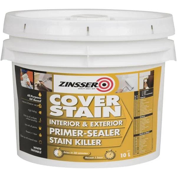 Zinsser Cover Stain 10L Primer Sealer Stain Killer