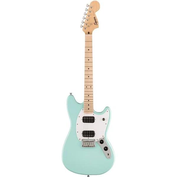 Squier Fsr Sonic Mustang Hh Electric Guitar W/white Pickguard, Maple