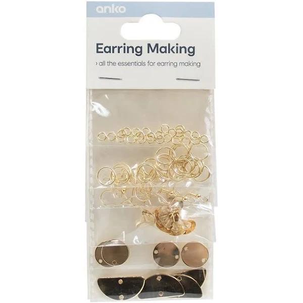 Kmart Earring Making-Gold Look