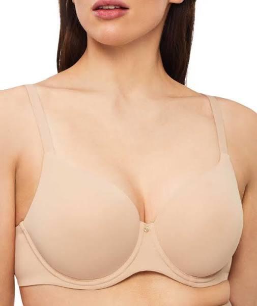 Nancy Ganz Revive Smooth Full Cup Contour Bra in Warm Taupe Beige 14 G